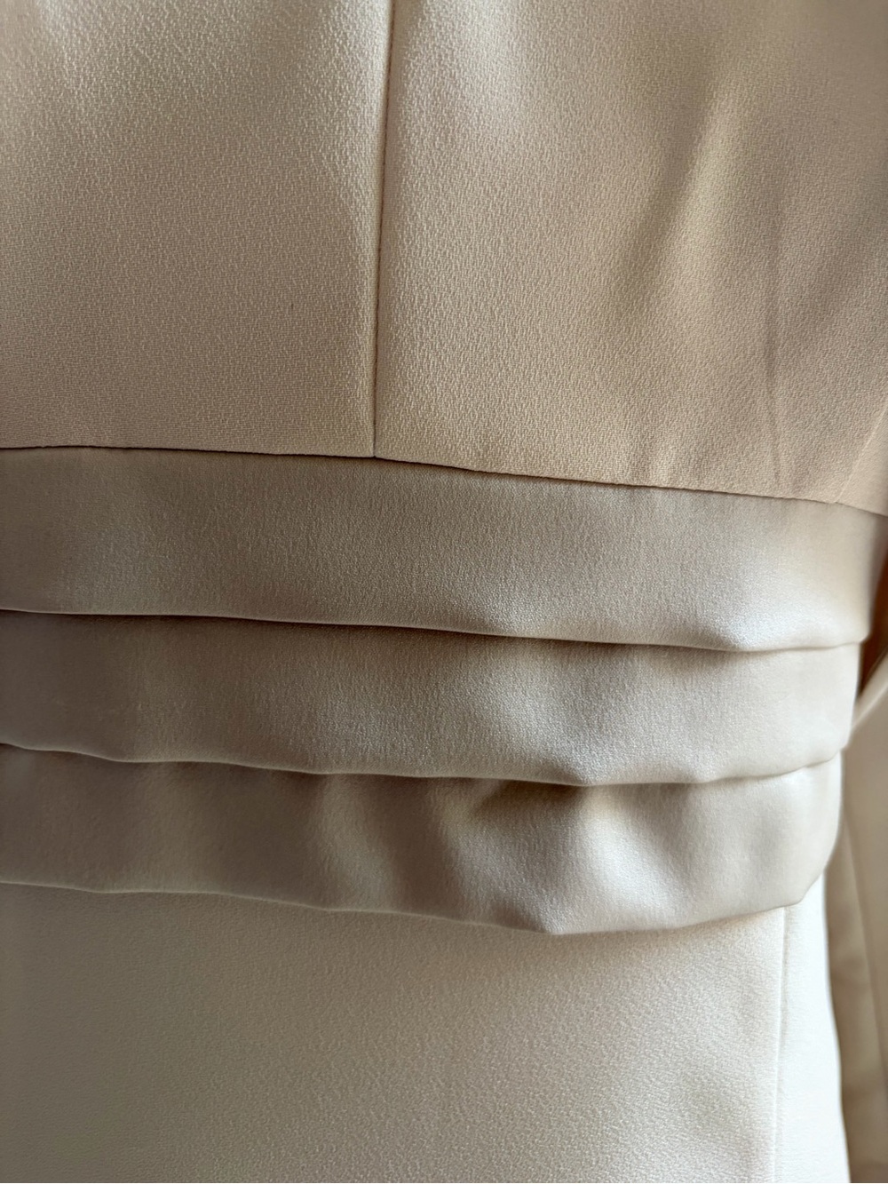 Algo Canada Champagne Satin Trim Dress & Matching Blazer Bolero Jacket Set SIZE6 - Picture 4 of 17